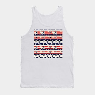 Patriotic 4th of July Pattern 16 Tank Top